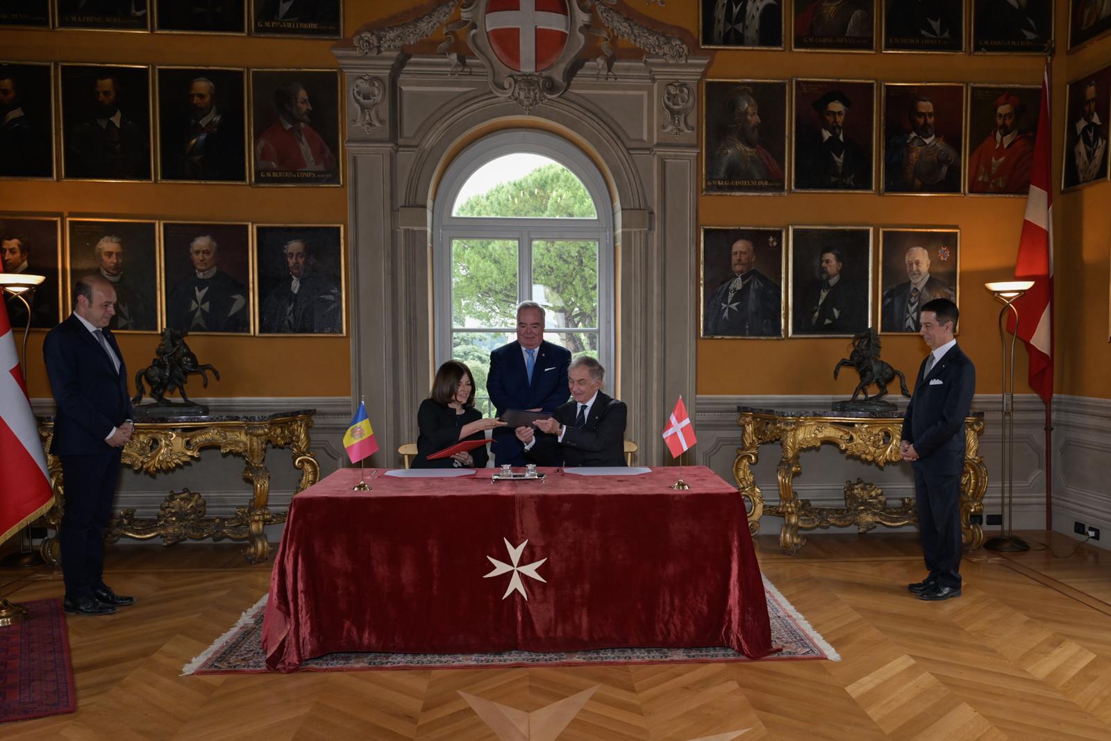 Ouverture des relations diplomatiques entre l’Ordre Souverain Militaire de Malte et la Principauté d’Andorre