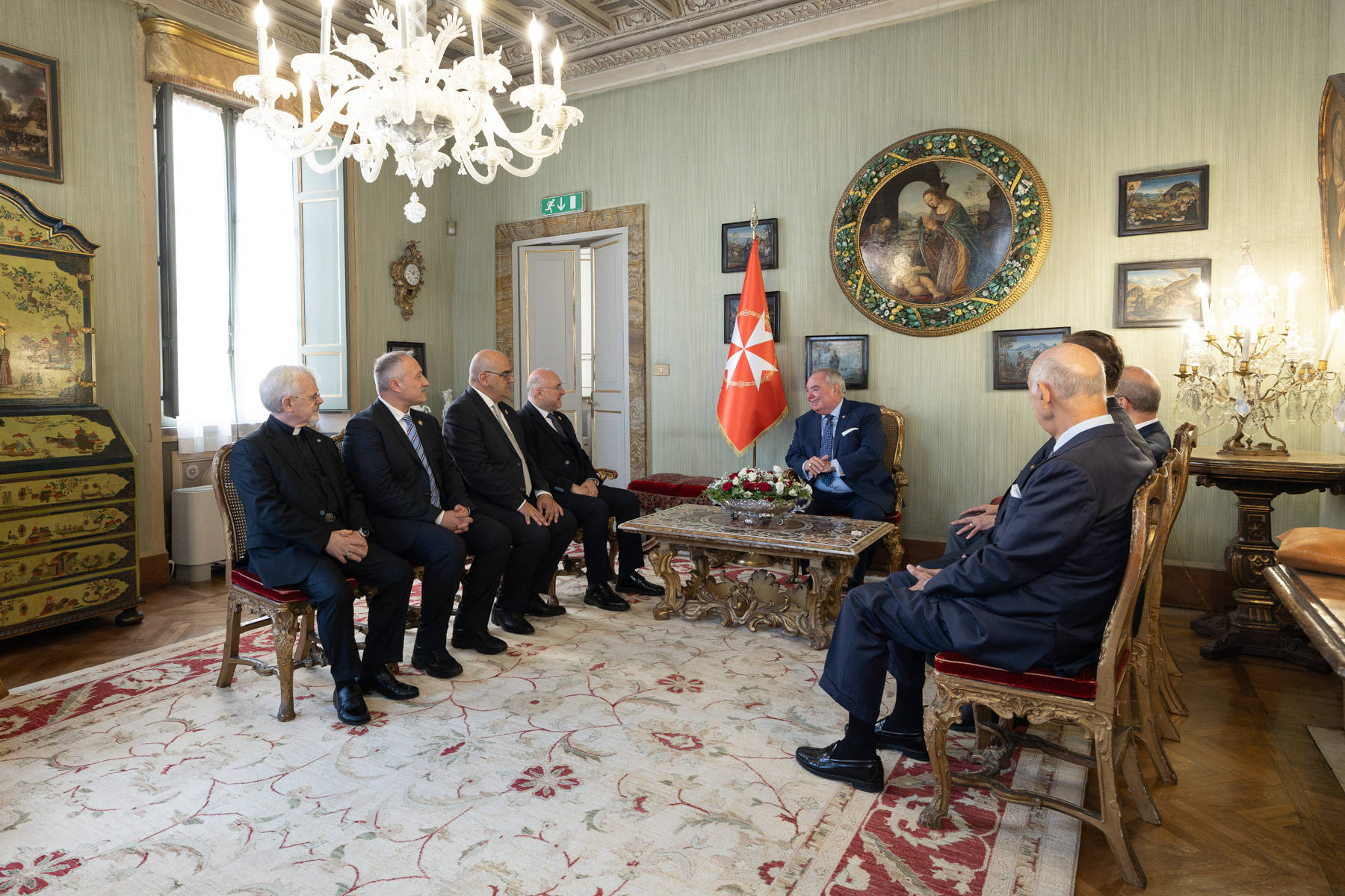 President of the Italian Red Cross visits the Grand Master